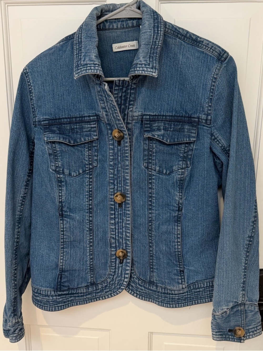 Coldwater Creek Denim Jacket in Medium Blue